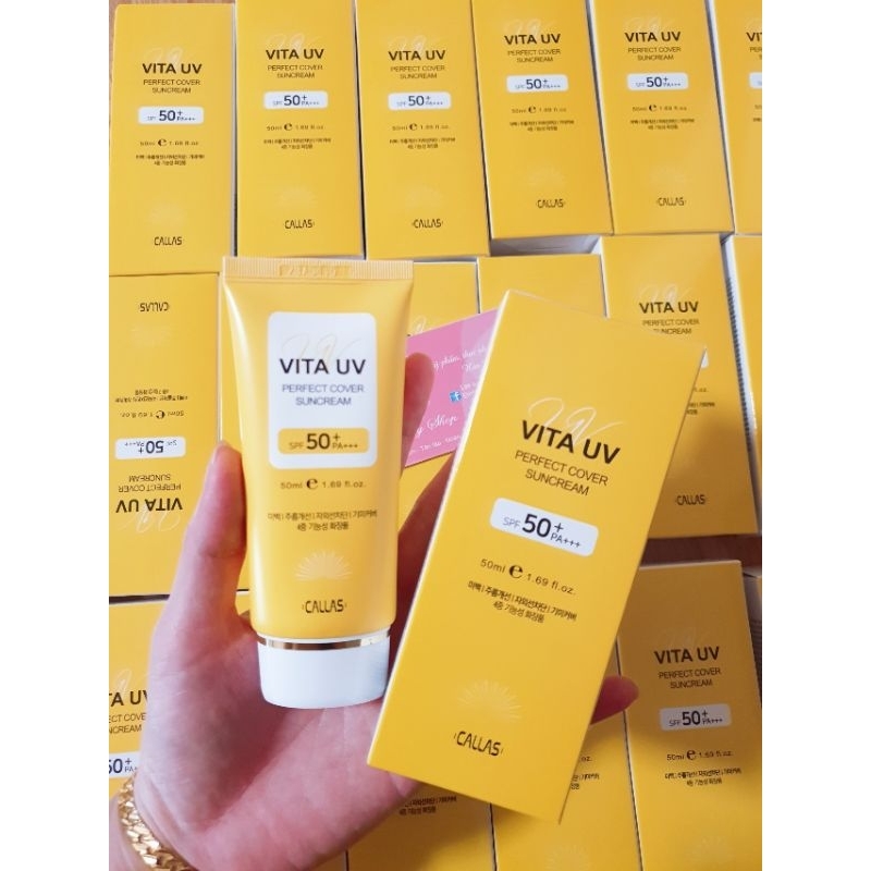 Kem chống nắng Vita UV Perfect Cover Suncream 50ml Callas  Hàn Quốc