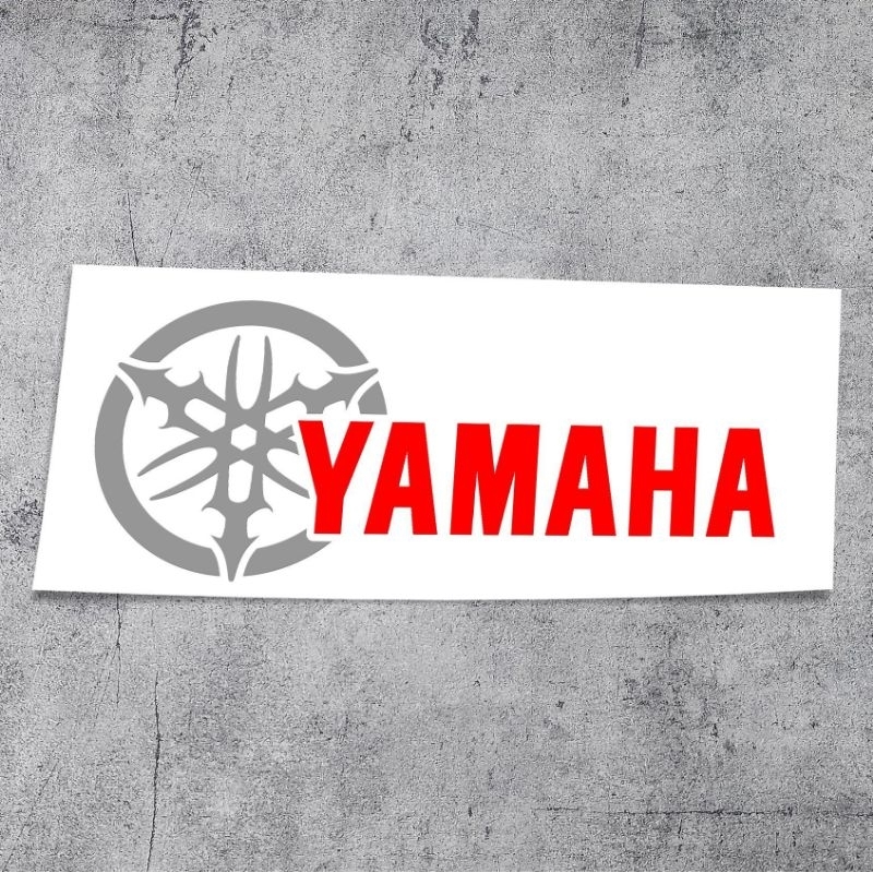 Decal tem logo YAMAHA  dán xe máy phong cách
