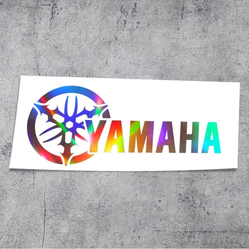 Decal tem logo YAMAHA  dán xe máy phong cách