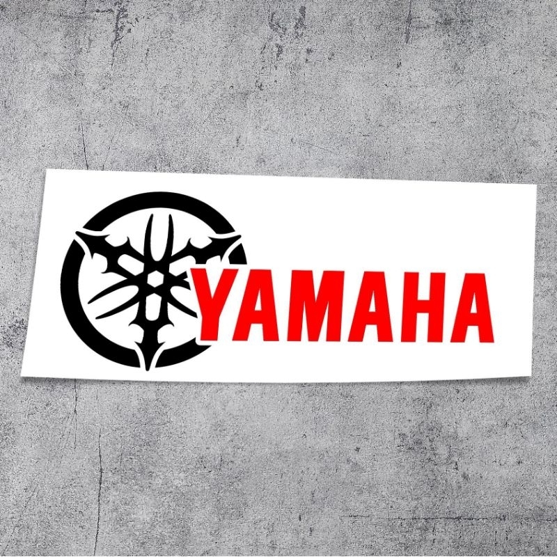 Decal tem logo YAMAHA  dán xe máy phong cách