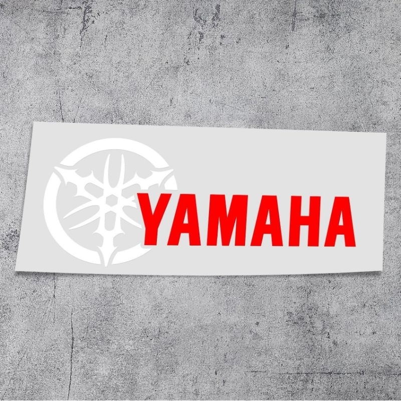 Decal tem logo YAMAHA  dán xe máy phong cách