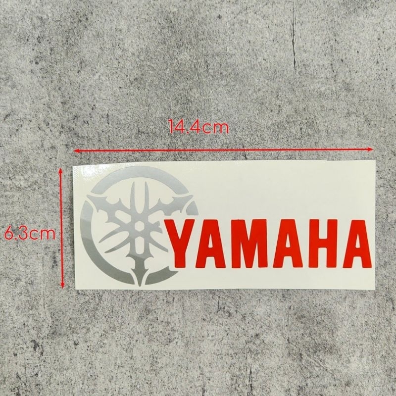 Decal tem logo YAMAHA  dán xe máy phong cách