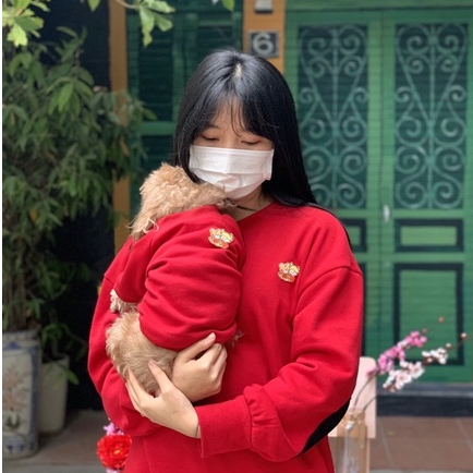 Áo đôi SWEATER Sen-Boss phiên bản Tết và Giáng sinh chất liệu nỉ bông cao cấp - 4pets offical