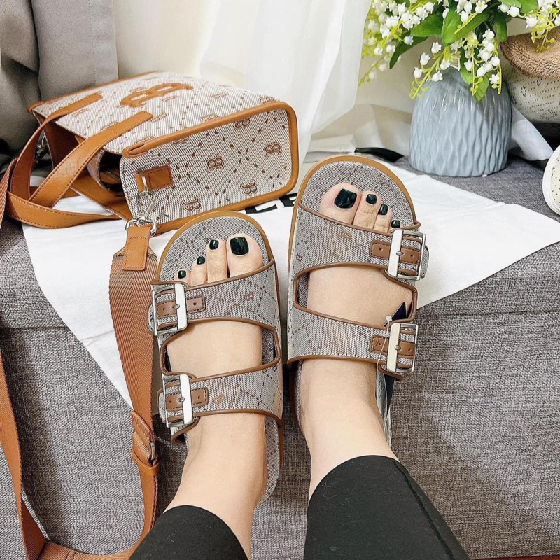 Dép MLB DIA monogram