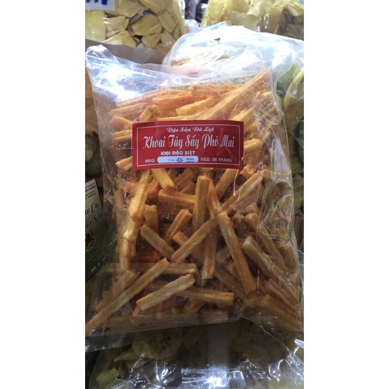 [ 500g ] Snack Khoai Tây Ống Lắc Phô Mai Đà Lạt / Khoai Tây Ống Sấy Giòn