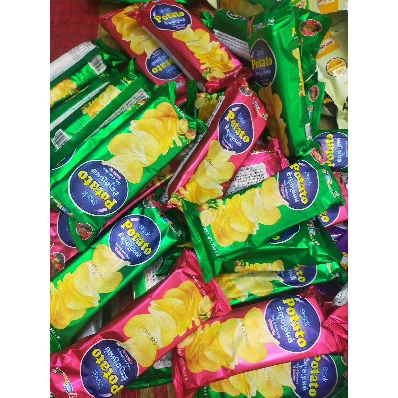 Snack vị khoai tây potato giòn thơm combo 10 gói