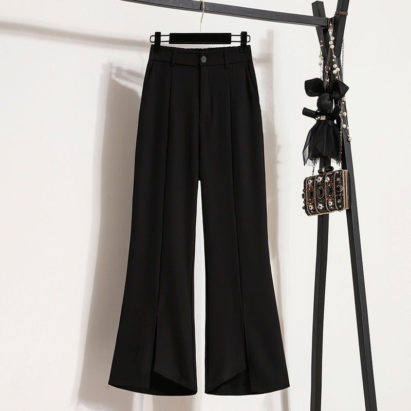 Quần Dài Lưng Cao Ôm Dáng Xẻ Tà