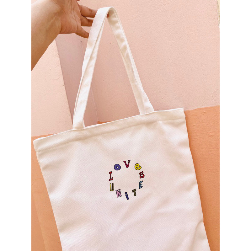 Túi tote canvas Cherry đỏ vintage BICHUBI STUDIO