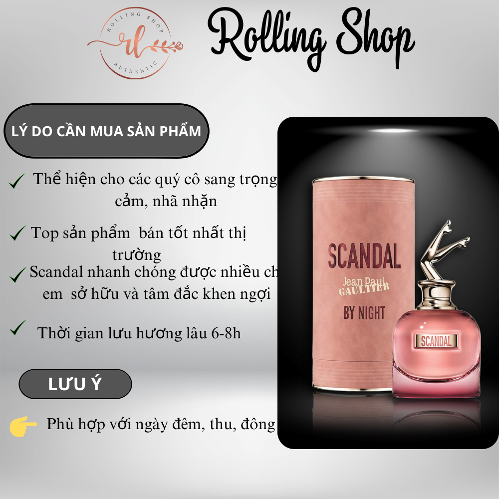 Nước Hoa Chiết Nữ Scandal 10ml Chính Hãng Thơm Lâu - Dầu Thơm Nữ Lưu Hương Lâu Sexy Quyến Rũ Cuốn Hút - Rolling Shop