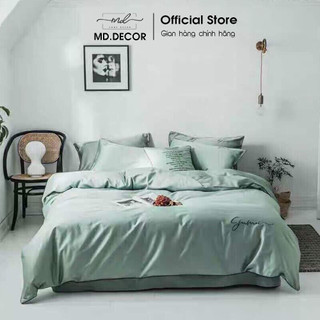 Bộ chăn ga gối, Lụa Tencel 40S MD.Decor - Chăn ga gối, cao cấp nhập khẩu miễn phí bo chun M2,M4,M6,M8