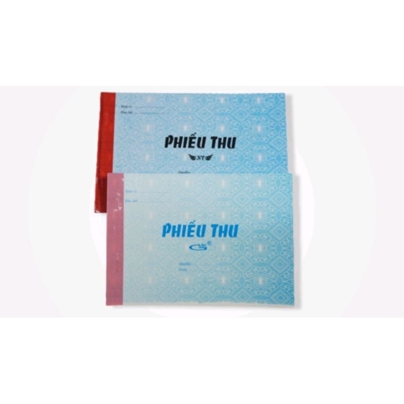PHIẾU THU KHỔ 13X19CM, KHỔ A5 (1 LIÊN/100 TỜ - 2 LIÊN/100 TỜ - 3 LIÊN/150 TỜ)