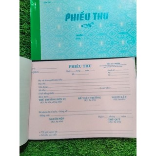 PHIẾU THU KHỔ 13X19CM, KHỔ A5 (1 LIÊN/100 TỜ - 2 LIÊN/100 TỜ - 3 LIÊN/150 TỜ)