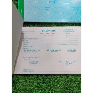 PHIẾU THU KHỔ 13X19CM, KHỔ A5 (1 LIÊN/100 TỜ - 2 LIÊN/100 TỜ - 3 LIÊN/150 TỜ)