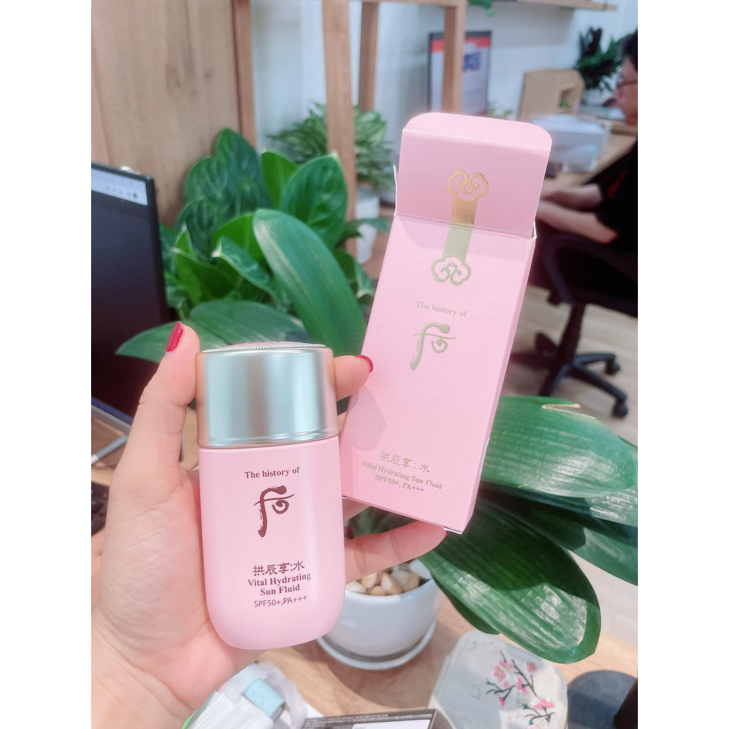 Kem chống nắng da dầu whoo hồng vital hydrating sun fluid SPF50+PA+++ gói 1ml