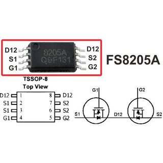 FS8205A Dual N-Mosfet TSSOP-8