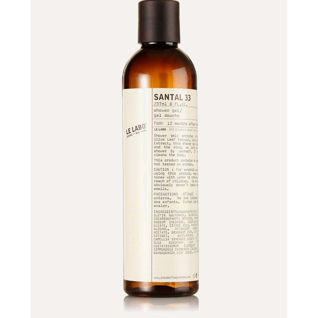 Chính hãng/ Đủ bill  Sữa tắm dưỡng ẩm Le Labo Santal 33 237ml, Mandarin/Hinoki Shower Gel 250ml