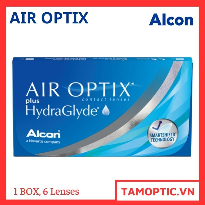 Kính Áp Tròng Dài Ngày AIR OPTIX Plus HydraGlyde ALCON/Cibavision