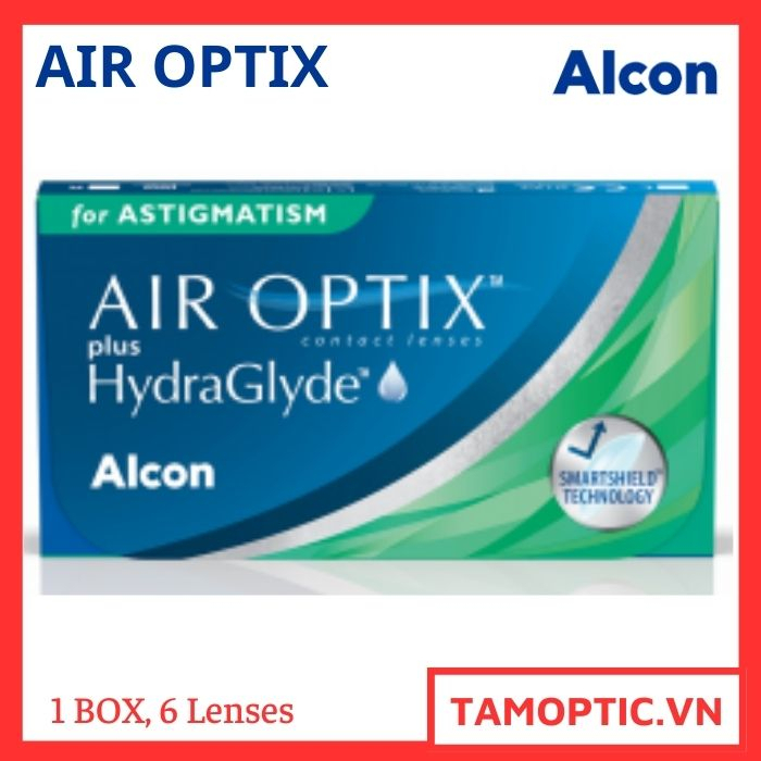 Kính Áp Tròng Dài Ngày loạn thị AIR OPTIX Plus HydraGlyde for Astigmatism 6 Lenses Alcon/Cibavision