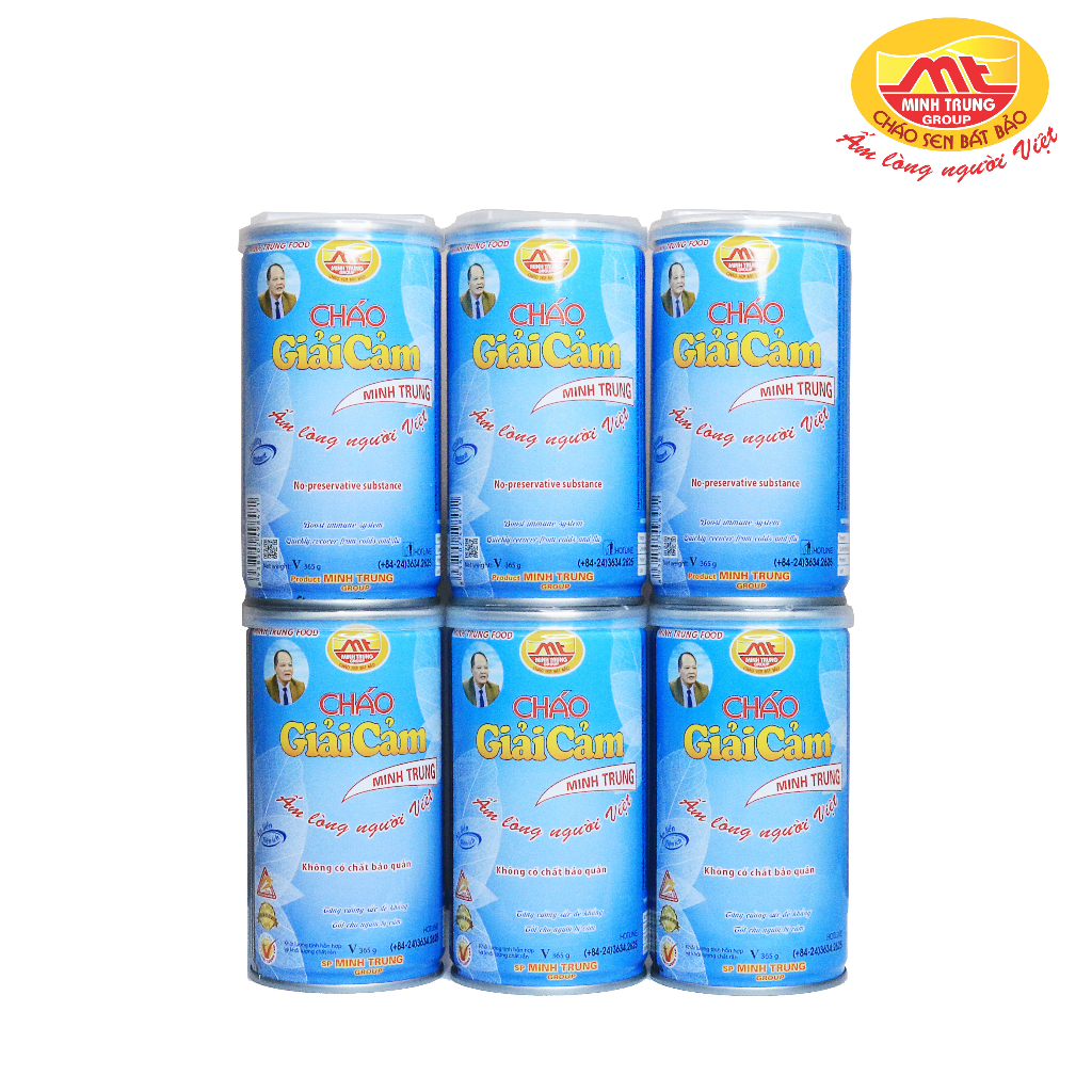 Cháo Giải Cảm Minh Trung lốc 6 lon - CHAOGIAICAM 6