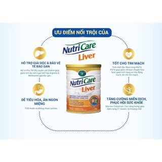 Sữa bột nutricare Liver lon 400g, 900g.