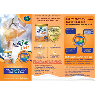 Sữa bột nutricare Liver lon 400g, 900g.