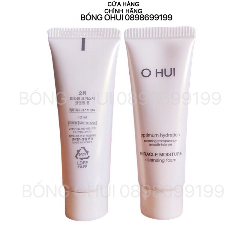 Sữa rửa mặt Ohui hồng 40ml