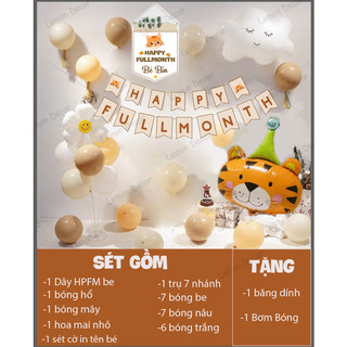 Sét bóng trang trí đầy tháng - fullmonth by Lemondecor