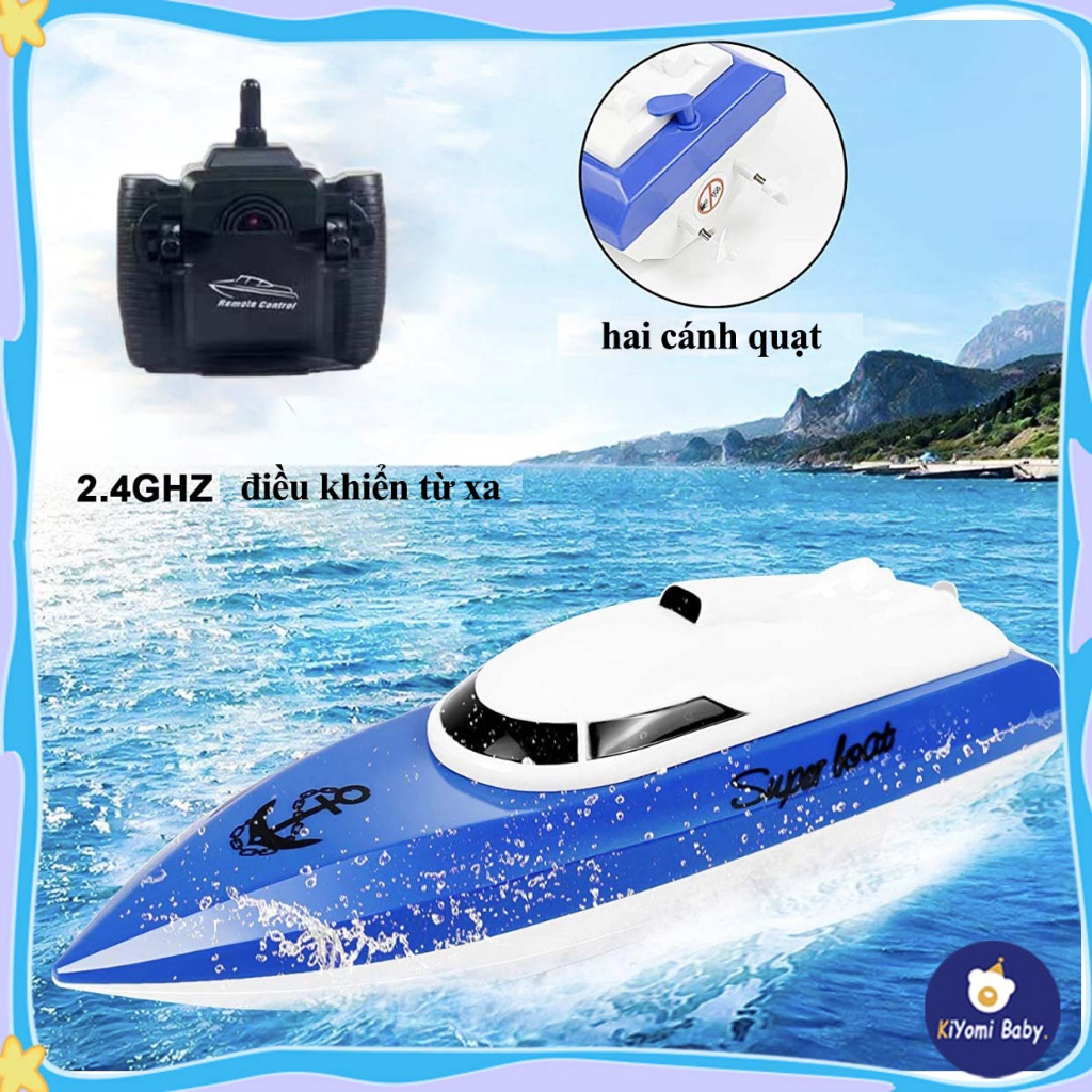 【Có thể sạc cano RC】chống thấm nước Đồ chơi điều khiển từ xa Cano điều khiển tốc độ cao