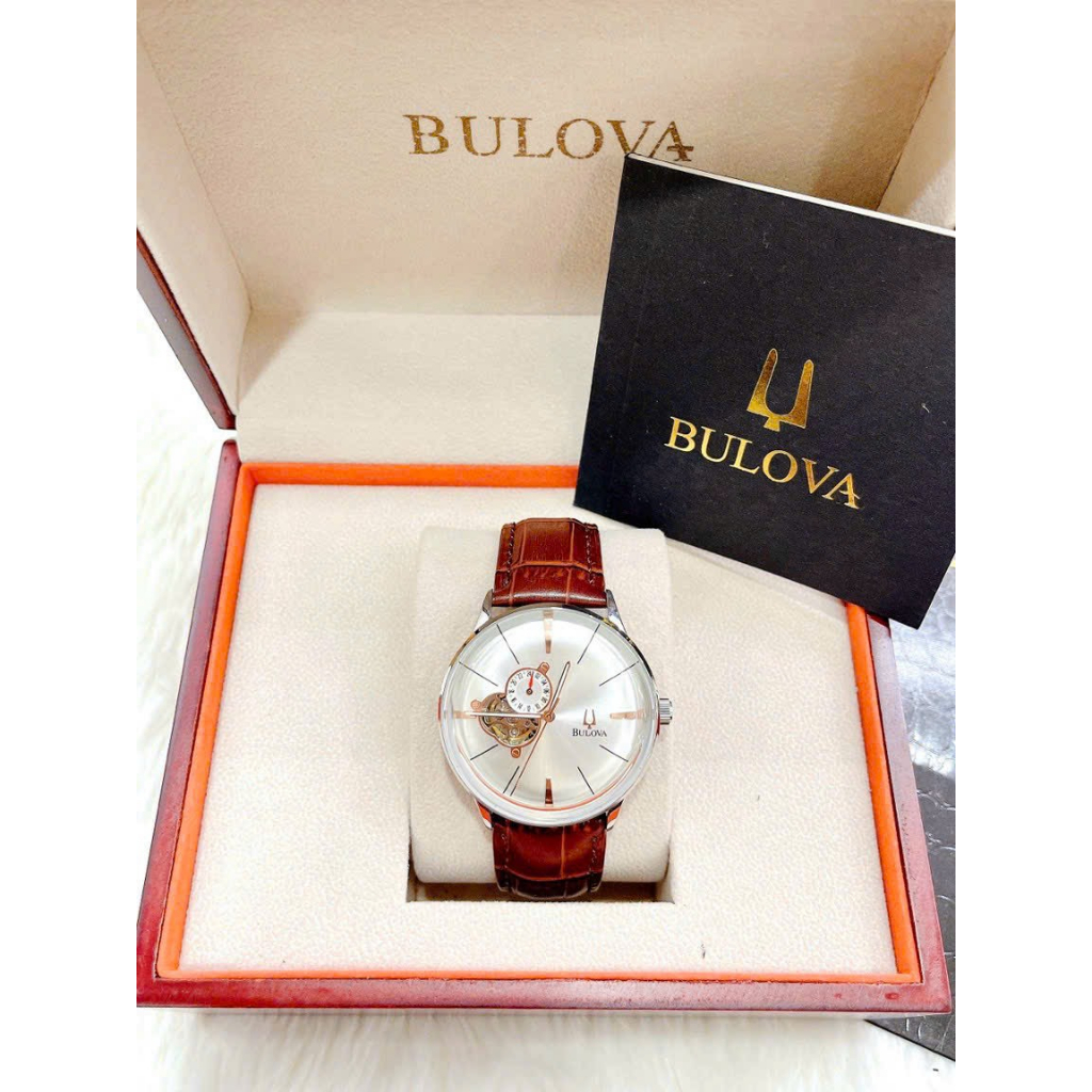 ĐỒNG HỒ NAM MÁY AUTOMATIC BULOVA LỘ CƠ - SIZE 40MM - KÍNH SHAPHIRE- FULLBOX