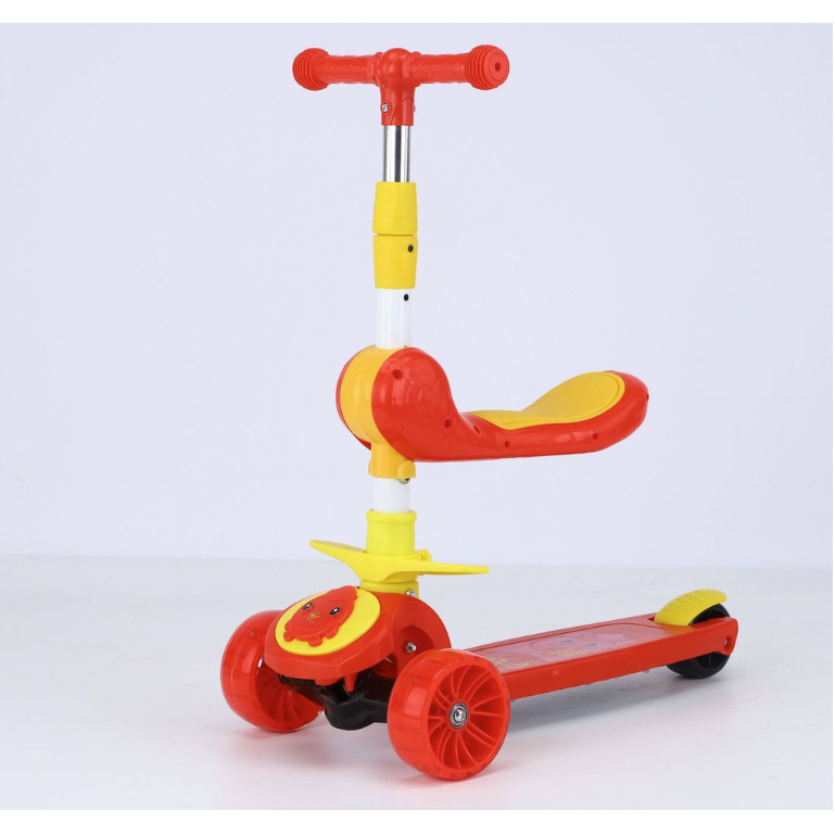 Xe scooter cho bé đa năng bánh phát sáng, chất liệu an toàn chống trơn trượt