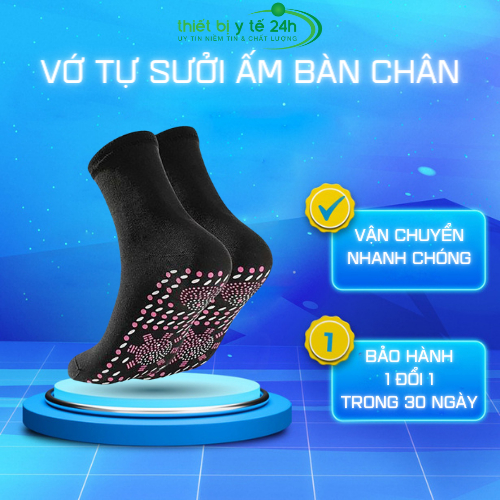 Vớ Tự Sưởi - Tất Tự Sưởi, Tự Làm Ấm, Giảm Mỏi Chân, Đau Nhức, Giúp Chân Khô, Ngăn Mùi Hôi, An Toàn Cho Da