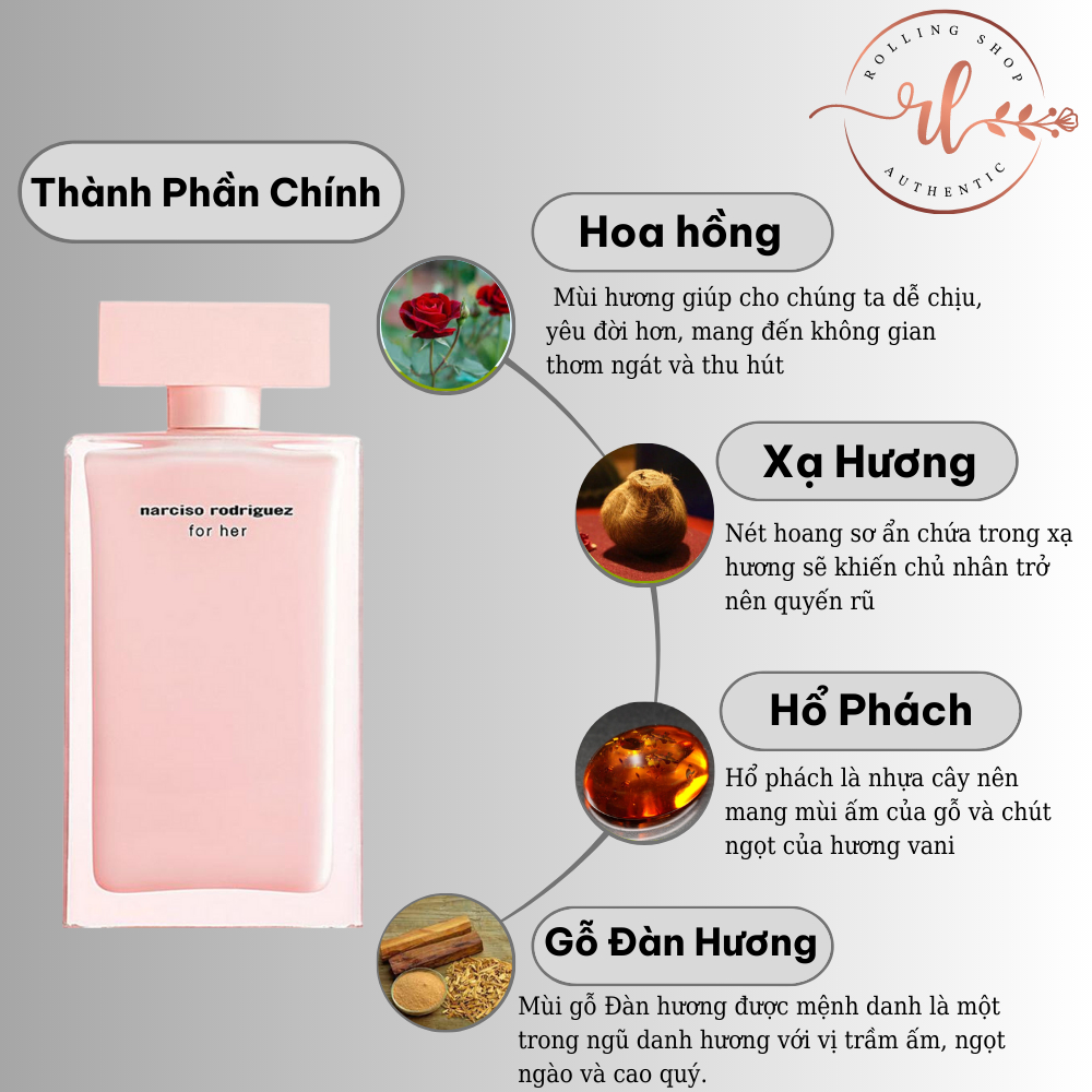 Nước hoa nữ Narciso hồng chiết 10ml chính hãng thơm lâu – Dầu thơm nữ lưu hương lâu dịu dàng quyến rũ - Rolling Shop