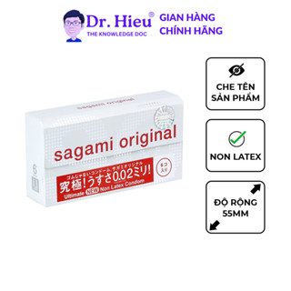 Bao Cao Su Sagami 002 Siêu Mỏng Non Latex Hộp 6 Chiếc Dr Hieu