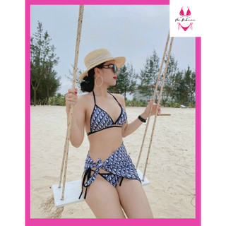 Bikini đồ bơi đi biển set ba món dior sang chảnh mới