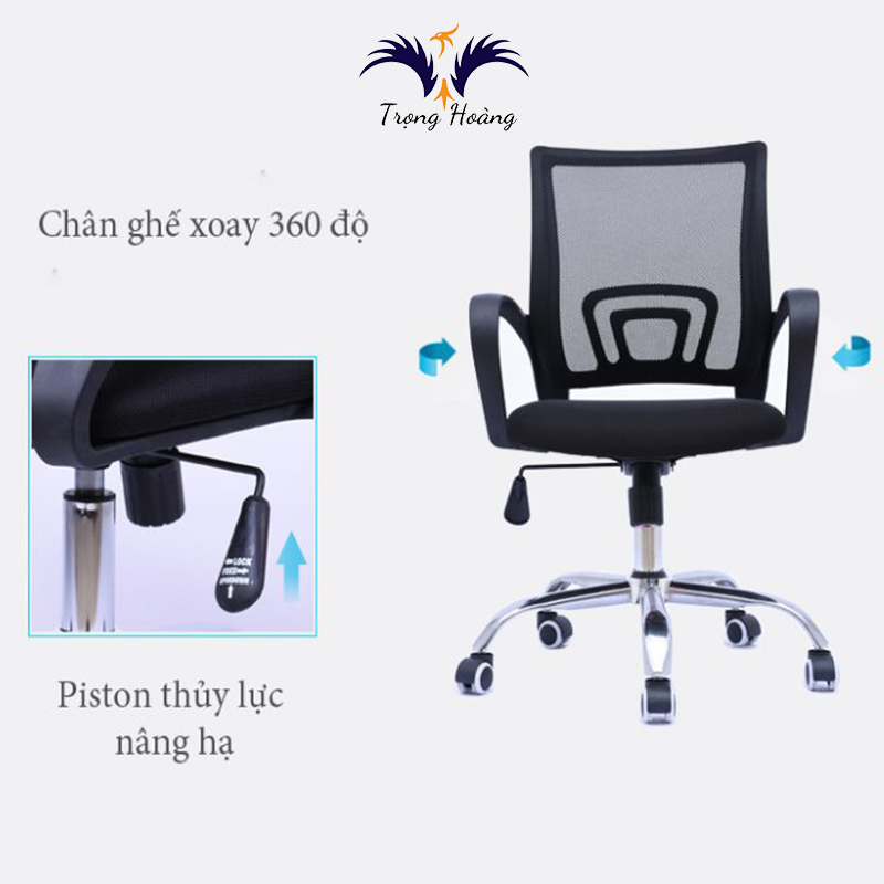 Ghế Văn Phòng Chân Xoay Lưng Lưới GX-01 Siêu Tiện Ích | BigBuy360 - bigbuy360.vn