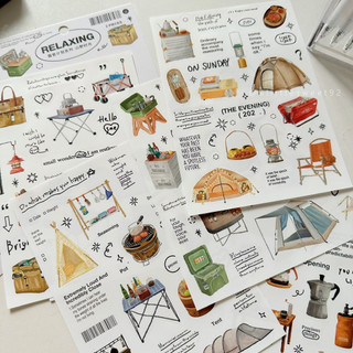 Set 2 tấm stickers hình DU LỊCH dễ thương