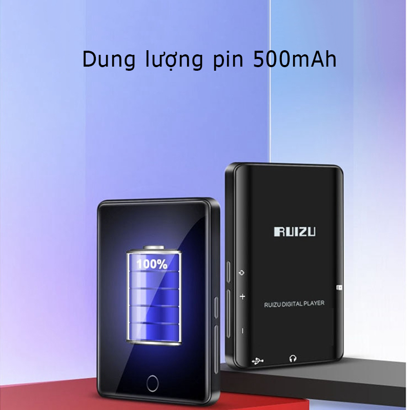 Ruizu M7 - Máy Nghe Nhạc, Xem Phim, Màn Hình Cảm Ứng, Bluetooth 5.0, Hỗ Trợ Loa Ngoài
