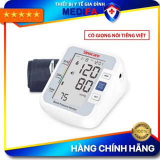 Máy Đo Huyết Áp Sinocare BA801 Cho Kết Quả Nhanh, Chính Xác, Có Giọng Nói Tiếng Việt, Bảo Hành 3 Năm