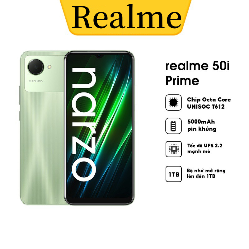 Điện thoại Realme Narzo 50i Prime