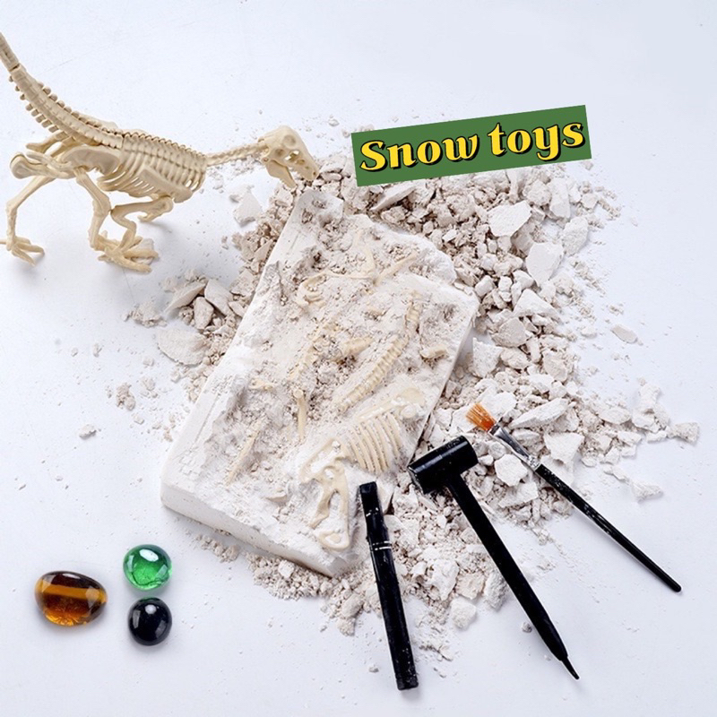 Trò chơi đào khủng long - Bộ đồ chơi khảo cổ học mini cho bé truy tìm hóa thạch kim cương đồ chơi thông minh trẻ em