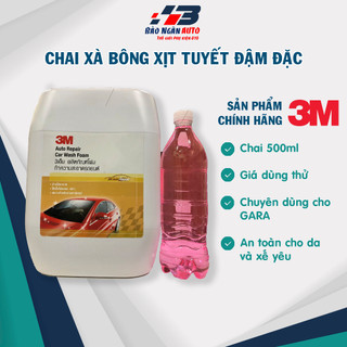 Chai xà bông bọt tuyết đậm đặc rửa xe máy, xe ô tô, nước rửa xe bọt tuyết 3M car wash foam 500ML , 1L