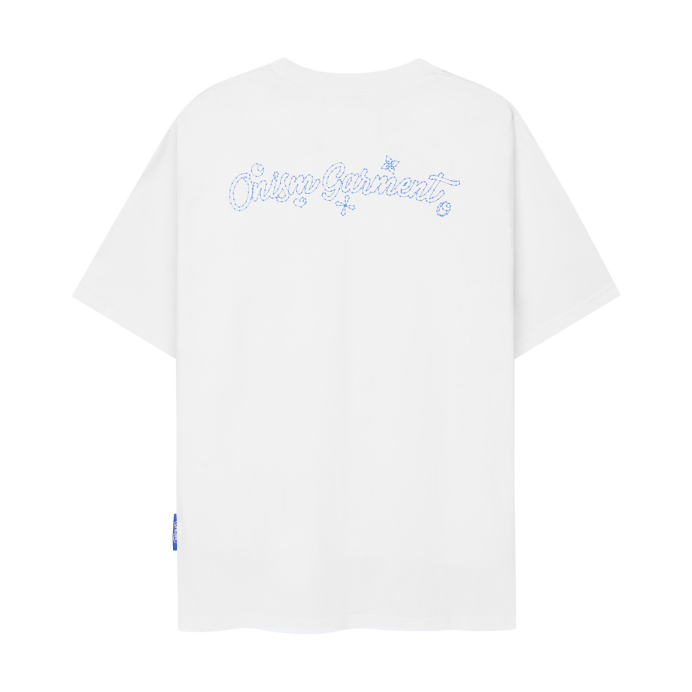 Áo thun unisex O'S Valley Tee màu trắng - Charm tee Onism