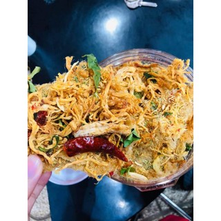 Cơm cháy lắc khô gà