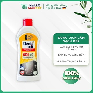 Dung dịch vệ sinh bếp từ, bếp điện Denkmit 3 in 1, Đức 300ml