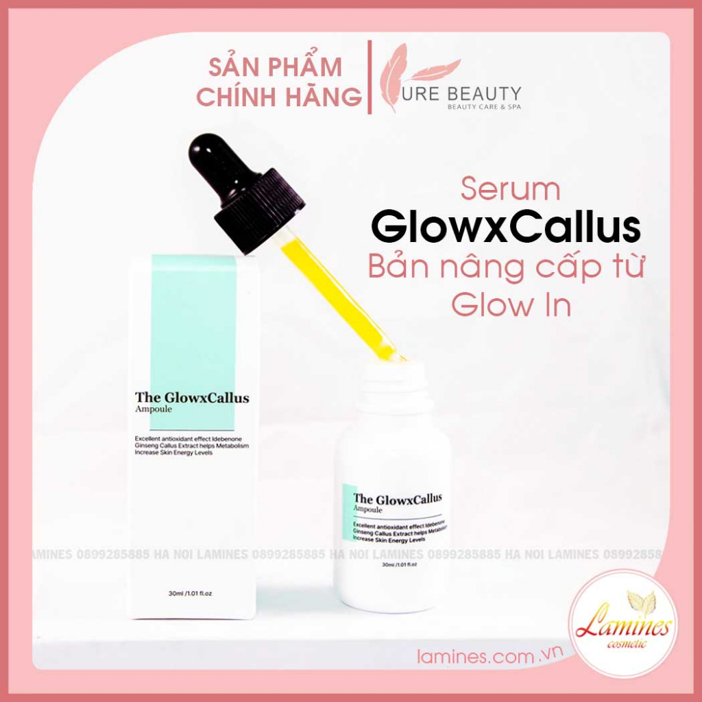 Combo Serum Glow-In + Retinolx Callus + GlowxCallus Căng Bóng Da, Cấp Ẩm Cấp Nước