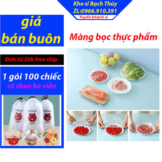 Màng bọc thực phẩm có chun bo viền, túi đựng gói trùm thức ăn chống ruồi muỗi bảo quản vệ sinh thực phẩm để tủ lạnh