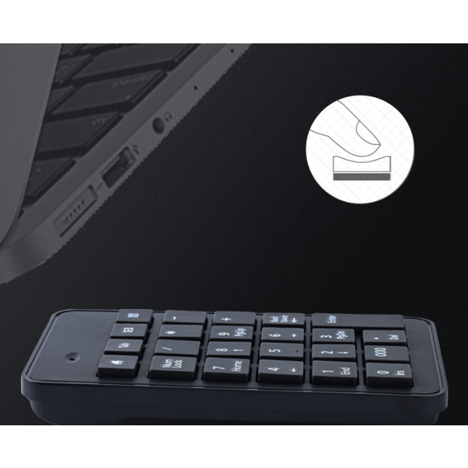 Bàn phím số phụ mini không dây wireless 23 phím