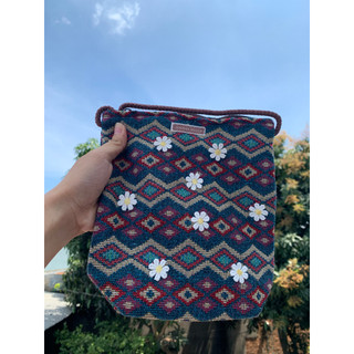 Túi thổ cẩm đeo chéo A/Túi đeo chéo/Doodee handmade