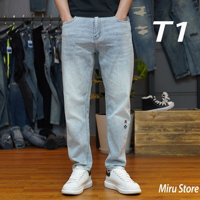 Quần jeans nam xanh , chất vải bò cao cấp mềm mịn hàng hottrens