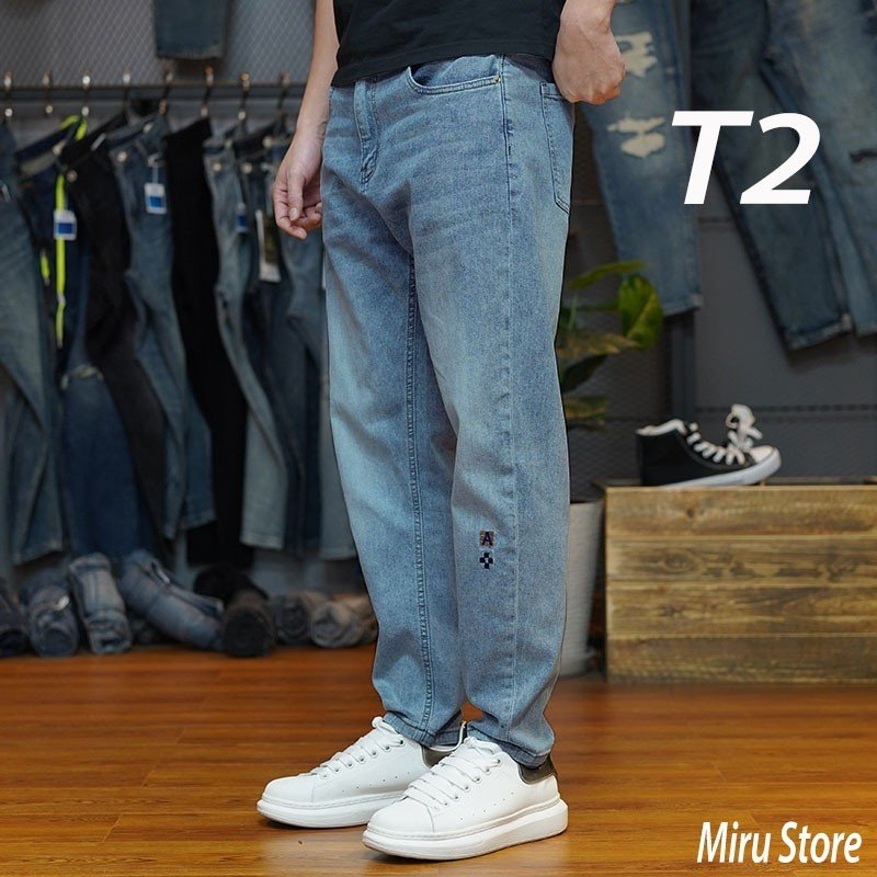 Quần jeans nam xanh , chất vải bò cao cấp mềm mịn hàng hottrens